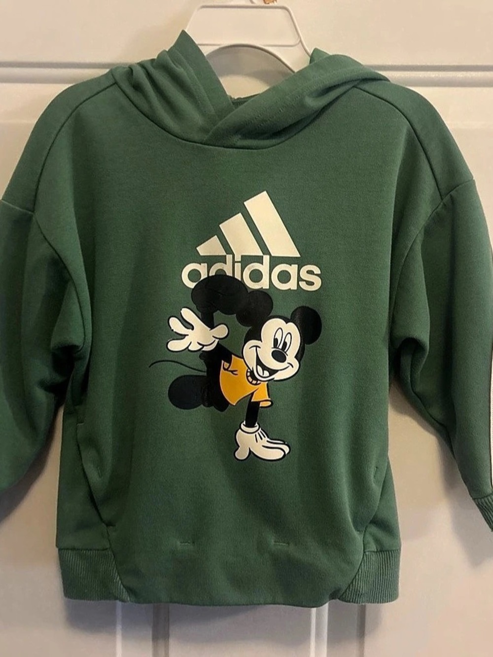 adidas Disney Mickey Mouse hoodie Kids Green Hoodie